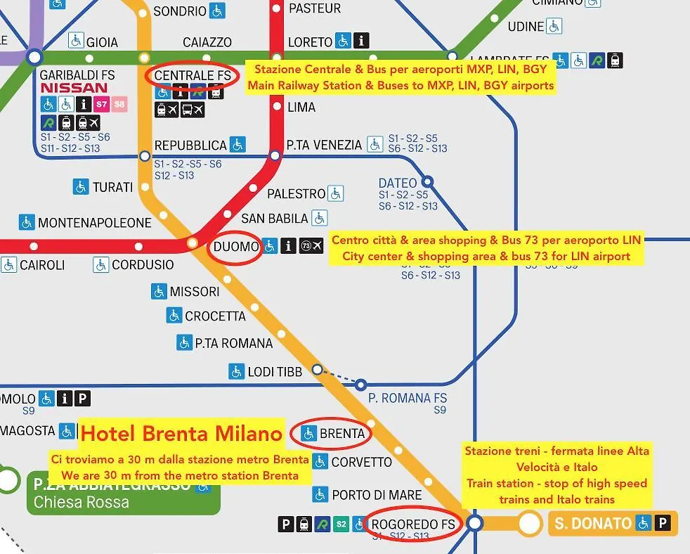 Hotel Brenta Milano 2*, Milan